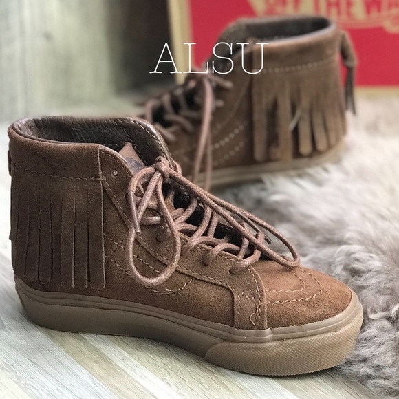 NWT VANS SK8-HI Moc Suede Bison Kid’s AUTHENTIC - Picture 6 of 8